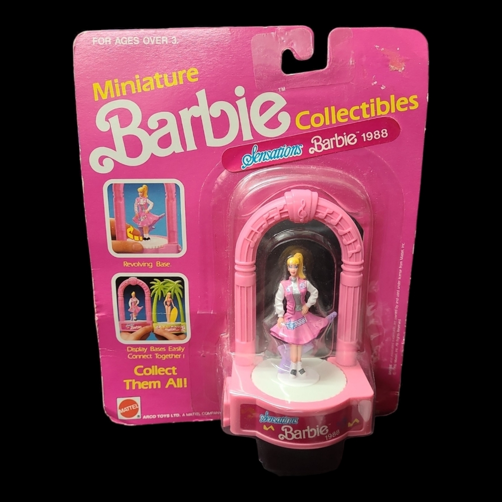 Vintage Miniature Barbie Collectibles "Sensations Barbie 1988"